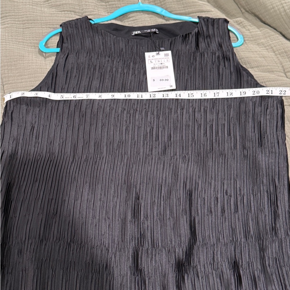 Zara Black Sleeveless Maxi Dress - Large - Picture 6 of 8